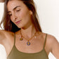 FAIRE Golden chain choker and removable charms