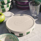 Large Ceramic Garlic Grater Plate — Jade
