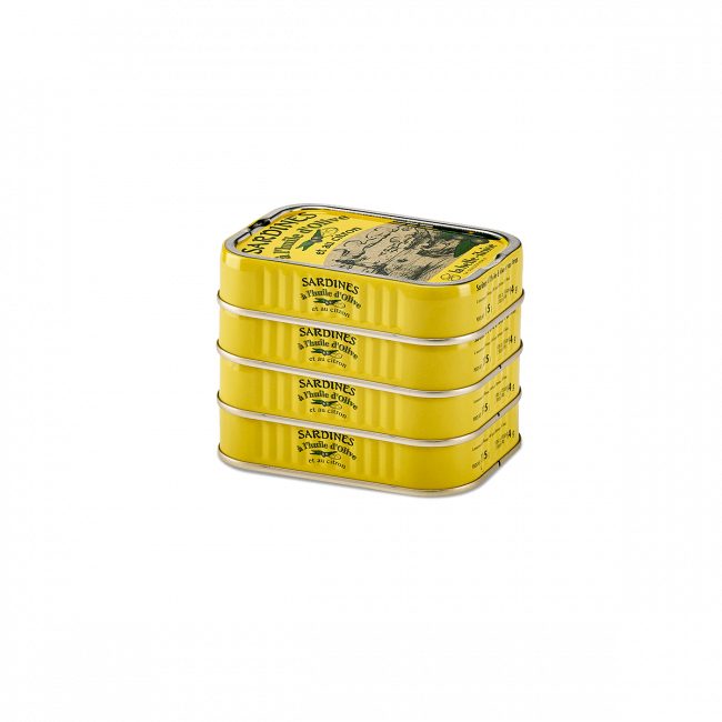 La Belle-Iloise – Sardines in Olive Oil with Lemon (4 × 115g)