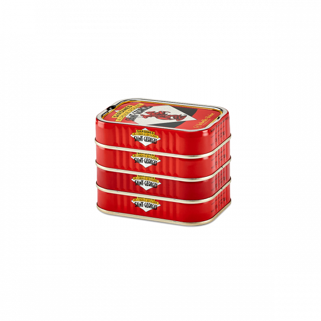 La Belle-Iloise – St-Georges Sardines in Extra Virgin Olive Oil (4 × 115g)